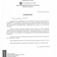 Uniwersytet Łódzki - Zaproszenie